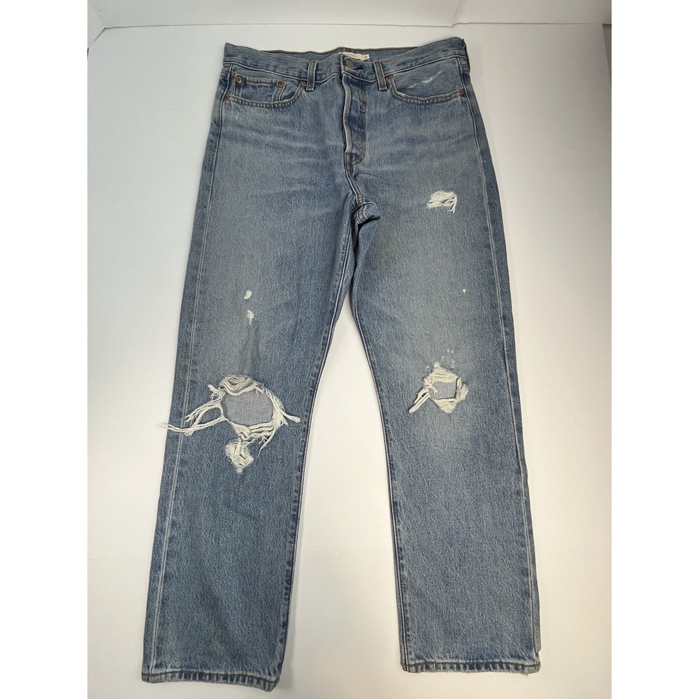 Levis Wedgie Straight Women's 31x28 Button Fly High Rise Jeans Premium Big E